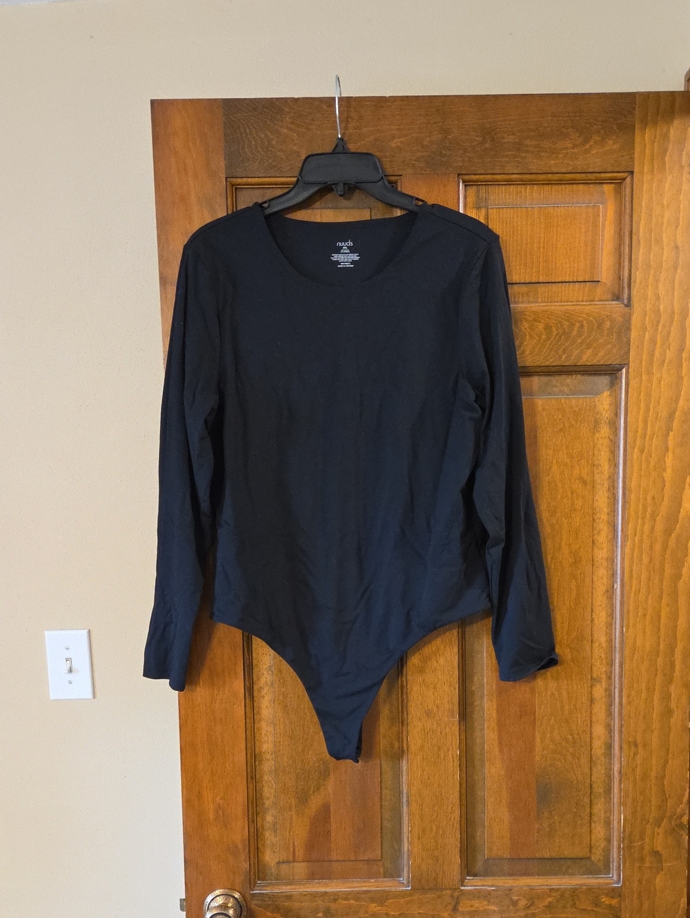 nuuds Black Long Sleeve Bodysuit